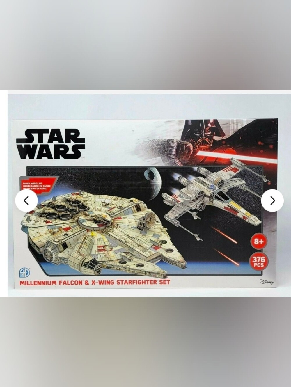 Disney Star Wars Millennium Falcon & X-Wing Building Set - White, Gray, Red